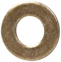 Made in USA - #5 Screw, Grade 1008/1010 Steel Standard Flat Washer - 0.141" ID x 0.281" OD, 0.03" Thick, Cadmium-Plated Finish, Meets Military Specifications - Exact Tooling