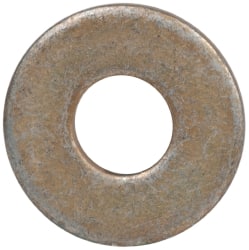 Made in USA - #6 Screw, Grade 1008/1010 Steel Standard Flat Washer - 0.156" ID x 3/8" OD, 0.042" Thick, Cadmium-Plated Finish, Meets Military Specifications - Exact Tooling