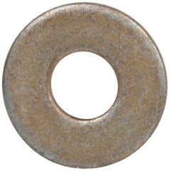Made in USA - #6 Screw, Grade 1008/1010 Steel Standard Flat Washer - 0.156" ID x 3/8" OD, 0.042" Thick, Cadmium-Plated Finish, Meets Military Specifications - Exact Tooling