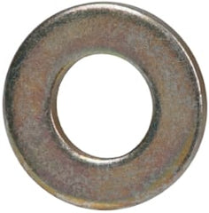 Made in USA - #8 Screw, Grade 1008/1010 Steel Standard Flat Washer - 0.188" ID x 3/8" OD, 0.042" Thick, Cadmium-Plated Finish, Meets Military Specifications - Exact Tooling