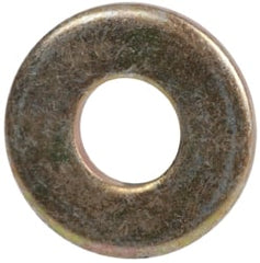 Made in USA - #8 Screw, Grade 1008/1010 Steel Standard Flat Washer - 0.188" ID x 0.438" OD, 0.06" Thick, Cadmium-Plated Finish, Meets Military Specifications - Exact Tooling