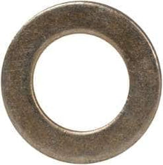 Made in USA - #10 Screw, Grade 1008/1010 Steel Standard Flat Washer - 0.219" ID x 0.365" OD, 0.03" Thick, Cadmium-Plated Finish, Meets Military Specifications - Exact Tooling