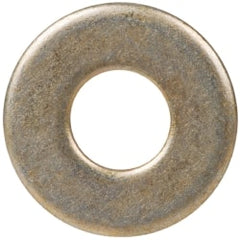 Made in USA - #10 Screw, Grade 1008/1010 Steel Standard Flat Washer - 0.219" ID x 1/2" OD, 0.048" Thick, Cadmium-Plated Finish, Meets Military Specifications - Exact Tooling