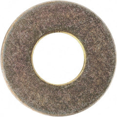 Made in USA - #10 Screw, Grade 1008/1010 Steel Standard Flat Washer - 1/4" ID x 0.562" OD, 0.03" Thick, Cadmium-Plated Finish, Meets Military Specifications - Exact Tooling