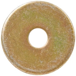 Made in USA - #10 Screw, Grade 1008/1010 Steel Standard Flat Washer - 1/4" ID x 0.938" OD, 0.06" Thick, Cadmium-Plated Finish, Meets Military Specifications - Exact Tooling
