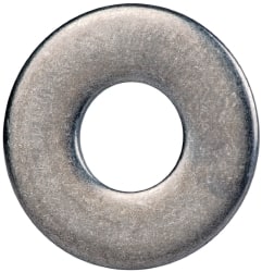 Made in USA - 1/4" Screw, Grade 17-7 PH Stainless Steel USS Flat Washer - 5/16" ID x 3/4" OD, 0.063" Thick, Plain Finish - Exact Tooling