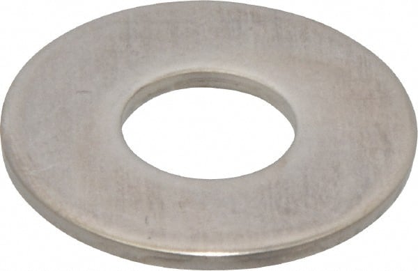 Made in USA - 9/16" Screw, Grade 17-7 PH Stainless Steel USS Flat Washer - 5/8" ID x 1-1/2" OD, 0.09" Thick, Plain Finish - Exact Tooling