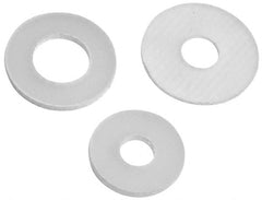 Made in USA - #4 Screw, Grade G10 Fiberglass Standard Flat Washer - 0.122" ID x 0.218" OD, 0.015" Thick, Plain Finish - Exact Tooling
