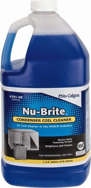 Nu-Calgon - 1 Gal Bottle HVAC Coil Cleaner - Alkaline Formula - Exact Tooling