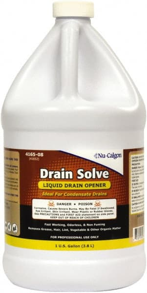 Nu-Calgon - 1 Gal Liquid Drain Cleaner - Unscented, Bottle - Exact Tooling