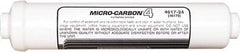 Nu-Calgon - 2.59" OD, 20µ, 6R Micromet Inline Cartridge Filter that Removes Silt, Sediment & Chlorine - 13" Long, Reduces Sediments, Tastes, Odors, Chlorine & Scale - Exact Tooling