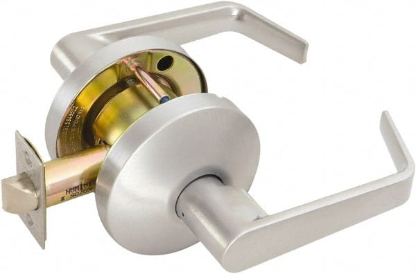 Falcon - Medium Duty Passage Lever Lockset - 2-3/4" Back Set, Satin Chrome Finish - Exact Tooling