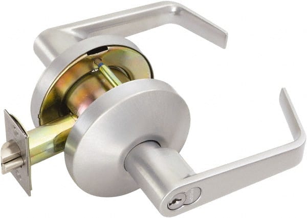 Falcon - Medium Duty Classroom Lever Lockset - 2-3/4" Back Set, For Best/ Falcon I/C-Core Cylinder, Satin Chrome Finish - Exact Tooling