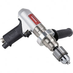 Dynabrade - 1/2" Keyed Chuck - Pistol Grip Handle, 950 RPM, 5, 33 CFM, 0.7 hp - Exact Tooling