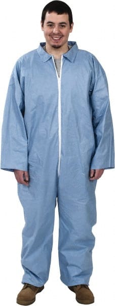 Dupont - Size 2XL FR Disposable Flame Resistant/Retardant Coveralls - Zipper Closure - Exact Tooling