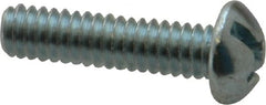 Value Collection - 1/4-20 UNC, 1" Length Under Head Slotted/Phillips Drive Machine Screw - Round Head, Grade J82 Steel, Zinc-Plated Finish, Without Washer - Exact Tooling