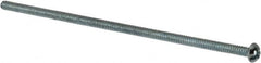 Value Collection - #6-32 UNC, 4" Length Under Head Slotted/Phillips Drive Machine Screw - Round Head, Grade J82 Steel, Zinc-Plated Finish, Without Washer - Exact Tooling