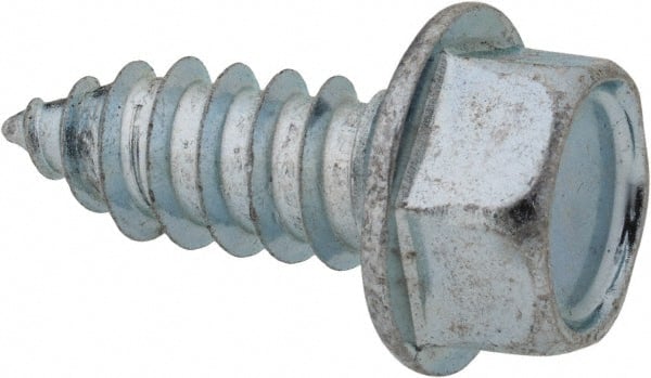 Value Collection - 3/8" Hex Head Sheet Metal Screw - Steel, 1" Length Under Head, Grade 2 - Exact Tooling