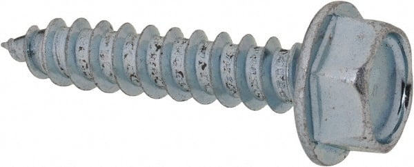 Value Collection - 5/16" Hex Head Sheet Metal Screw - Steel, 1-1/2" Length Under Head, Grade 2 - Exact Tooling