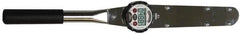 Proto - 1/2" Drive Electronic Digital Torque Wrench - 34 N/m to 340 N/m Torque, 22" OAL, 0.1 N/m Graduation, Fixed Head - Exact Tooling