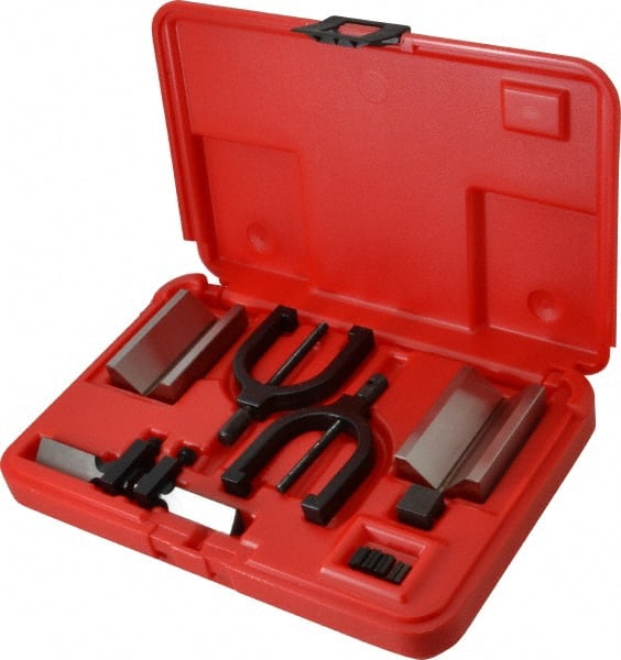 SPI - 1-1/2" Max Capacity, 45 and 90° Angle, V-Block - 2-3/4" Long x 1-5/8" Wide x 1-3/4" High, Sold as Matched Pair - Exact Tooling