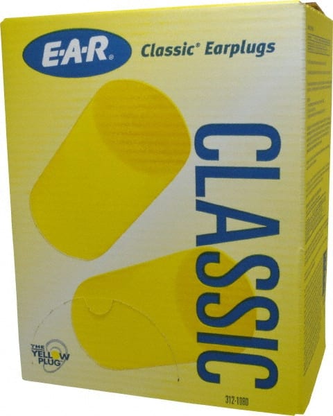 3M - Disposable, Uncorded, 29 dB, Barrel Earplugs - Yellow, 500 Pairs - Exact Tooling