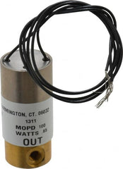 KIP - 10-32 Port, Direct Acting, Brass Solenoid Valve - Normally Closed, 100 Max PSI, Buna-N Seal - Exact Tooling