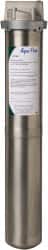 3M Aqua-Pure - 1 Inch Pipe, FNPT End Connections, 9-3/4 Inch Long Cartridge, 22.31 Inch Long, Cartridge Filter Housing without Pressure Relief - 2 Cartridges, 1-20 Max GPM Flow Rate, 300 psi Max Working Pressure, 304 Grade, Two High Housing - Exact Tooling