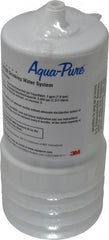 3M Aqua-Pure - 3-1/16" OD, 5µ, Cellulose Fiber 2/Pk. Replacement Cartridge for AP200 - 6-15/16" Long, Reduces Sediments, Tastes, Odors & Chlorine - Exact Tooling