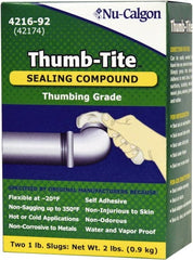 Nu-Calgon - 2 Lb Insulation Slug - White, Use with Sealing, Insulating & General Maintenance Applications - Exact Tooling