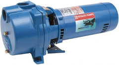 Goulds Pumps - 115/230 Volt, 14.8/7.4 Amp, 1 Phase, 3/4 HP, Self Priming Centrifugal Pump - 48J Frame, 1-1/2 Inch Inlet, 44 Head Pressure, 45 Max GPM, ODP Motor, Cast Iron Housing, Noryl Impeller, 103 Ft. Shut Off, Carbon Ceramic Mechanical Seal - Exact Tooling