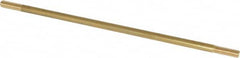 Made in USA - 12" Long, 3/8-16 Thread, Float Valve Rod - Brass, 1/2" Thread Length - Exact Tooling