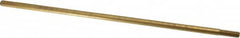 Made in USA - 12" Long, 5/16-18 Thread, Float Valve Rod - Brass, 1/2" Thread Length - Exact Tooling