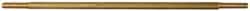 Made in USA - 12" Long, 1/8 NPT Thread, Float Valve Rod - Brass, 1/2" Thread Length - Exact Tooling