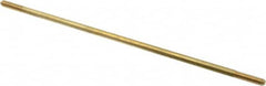 Made in USA - 10" Long, 1/4-20 Thread, Float Valve Rod - Brass, 1/2" Thread Length - Exact Tooling