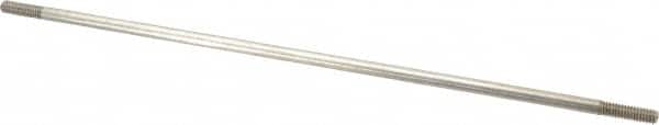 Made in USA - 12" Long, 1/4-20 Thread, Float Valve Rod - Stainless Steel, 1/2" Thread Length - Exact Tooling