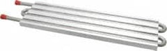 Lytron - 12" Long x 3-1/2" High, Straight Connection Stainless Steel Tube Cold Plate - 3/8 OD Tube, 4-Pass Fluid Path, Deionized Water or Corrosive Fluids Cooling, 1/2" Thick - Exact Tooling