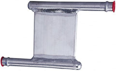 Lytron - 2" Long x 2" High, Beaded Connection Aluminum Tube Cold Plate - 3/8 OD Tube, Z Fluid Path Fluid Path, Ethylene Glycol & Water Mixture EGW Cooling, 0.13" Thick - Exact Tooling