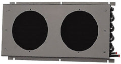 Lytron - 3/8" Tube OD, 2 Fan Mount, Liquid-To-Air Copper Tubed Process Equipment Heat Exchanger - Water Cooler, 9" High x 19.9" Wide x 2.5" Deep, 4,740 BTU/Hr, 400°F Max - Exact Tooling