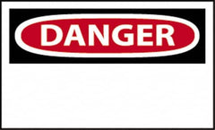 NMC - "Danger", 10" Long x 14" Wide, Fiberglass Safety Sign - Rectangle, 0.095" Thick, Use for Accident Prevention - Exact Tooling