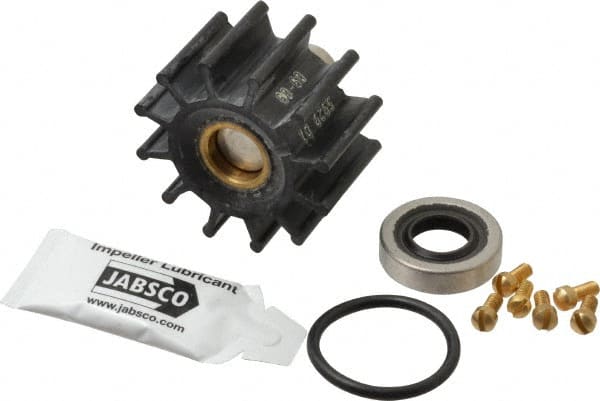 Jabsco - Neoprene Impeller Kit Repair Part - Contains Impeller, Seal, Gasket, For Use with Jabsco Model 11810-0003 Flexible Impeller Pump Motors - Exact Tooling