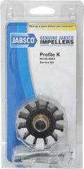 Jabsco - Nitrile Impeller Kit Repair Part - Contains Impeller, Seal, Gasket, For Use with Jabsco Model 11810-0003 Flexible Impeller Pump Motors - Exact Tooling