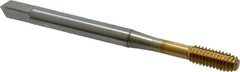 OSG - #8-32 UNC H5 Thread Limit Modified Bottoming Thread Forming Tap - Cobalt, TiN Finish, 2-1/8" OAL, 3/4" Thread Length, Right Hand Thread, Series HY-PRO NRT - Exact Tooling