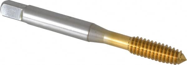 OSG - 1/4-20 UNC H4 Thread Limit Plug Thread Forming Tap - Cobalt, TiN Finish, 2-1/2" OAL, 1" Thread Length, Right Hand Thread, Series HY-PRO NRT - Exact Tooling