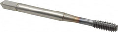 OSG - #8-32 UNC H3 Thread Limit Modified Bottoming Thread Forming Tap - Powdered Metal High Speed Steel, TiCN Finish, 2-1/8" OAL, 3/4" Thread Length, Right Hand Thread, Series EXOTAP NRT - Exact Tooling