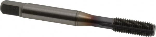 OSG - 1/4-28 UNF H6 Thread Limit Modified Bottoming Thread Forming Tap - Powdered Metal High Speed Steel, TiCN Finish, 2-1/2" OAL, 1" Thread Length, Right Hand Thread, Series EXOTAP NRT - Exact Tooling