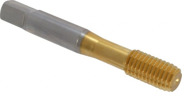 OSG - M10x1.50 Metric Coarse D10 Thread Limit Modified Bottoming Thread Forming Tap - Cobalt, TiN Finish, 2-15/16" OAL, 1-1/4" Thread Length, Right Hand Thread, Series HY-PRO NRT - Exact Tooling