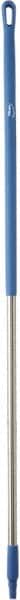 Vikan - 59 x 1-1/4" Aluminum Squeegee Handle - European Threaded Connection, Blue - Exact Tooling