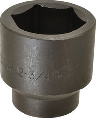 Proto - #5 Spline Drive, 2-3/4" Socket, Impact Socket - 6 Points, 4-1/4" OAL - Exact Tooling