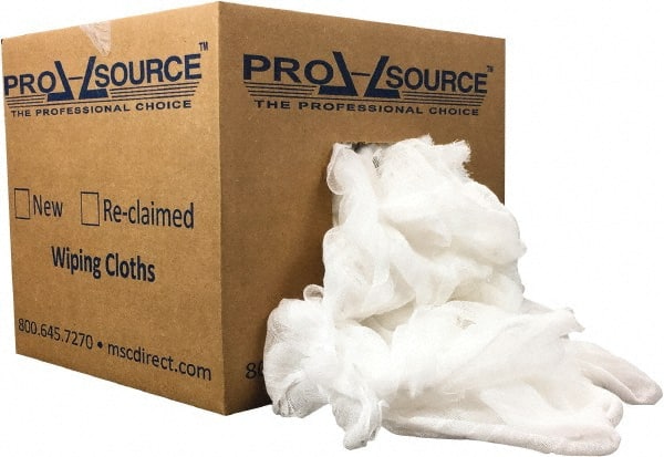 PRO-SOURCE - 110 Piece, Lint Free White Cheesecloth - 36 Inch Long x 30 Inch Wide Sheet, Washed, Box - Exact Tooling